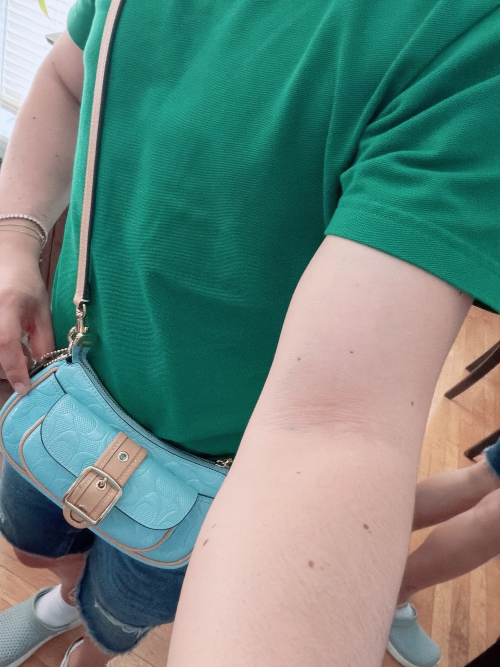 Coach Ashton Mini Bag in Light Blue Leather Crossbody. - Picture 13 of 13